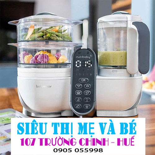 Máy tiệt trùng xay hấp đa năng Babymoov Nutribaby Plus 5 in 1