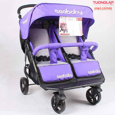 Xe đẩy đôi Seebaby T22 cho bé nhiều màu